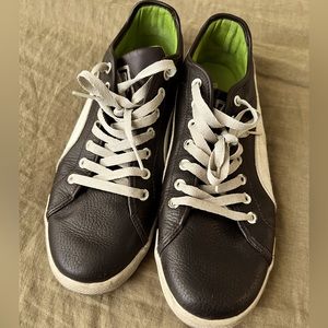 Puma Leather Sneakers - Brown - Size 10